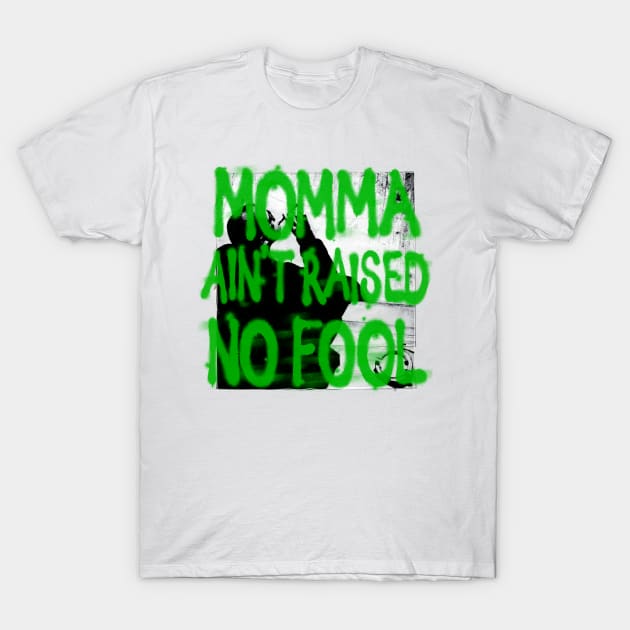 Momma ain't raised no fool! T-Shirt by Aefe